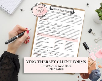 Yeso Therapy Wrap Intake Form, Yesotherapy Consent Form, Yeso Wrap, Yesotherapy Wrap Consent, Yeso Therapy, Esthetician Forms, Med Spa Forms