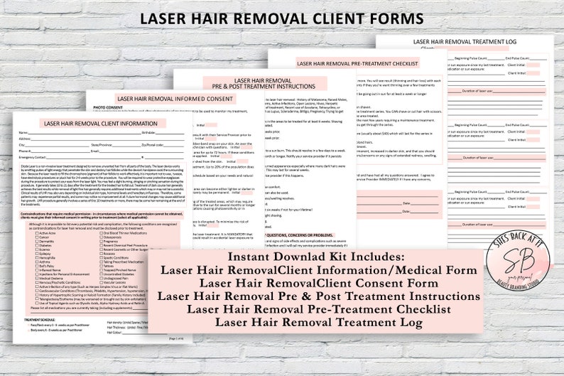 Laser Hair Removal Consent Form