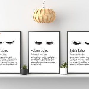 Choose your Lash Style Printable, Esthetician Decor, Lashes Decor, Beauty Salon Decor, Lash Print, Lash Extension Printable, Eyelash Decor