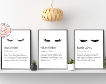 Choose your Lash Style Printable, Esthetician Decor, Lashes Decor, Beauty Salon Decor, Lash Print, Lash Extension Printable, Eyelash Decor