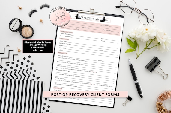 Post-Op Recovery Care Service Agreement Template, Non-Medical Professional Contract, At Home Nurse Care Consent Form Bundle