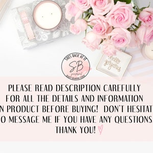 Pode incluir: Um fundo listrado rosa e branco com uma bandeja branca que diz "hello gorgeous" em escrita preta. H&aacute; uma vela rosa e um buqu&ecirc; de rosas rosa no fundo. O texto "PLEASE READ DESCRIPTION CAREFULLY FOR ALL THE DETAILS AND INFORMATION ON PRODUCT BEFORE BUYING! DON'T HESITATE TO MESSAGE ME IF YOU HAVE ANY QUESTIONS. THANK YOU!" est&aacute; escrito em preto sobre um fundo rosa.
