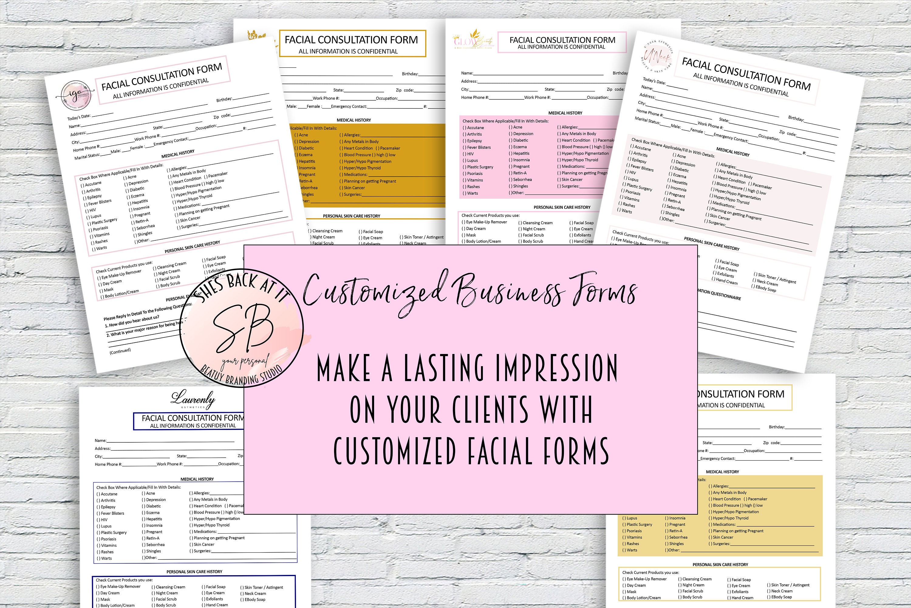 customized-facial-consultation-form-facial-forms-esthetician-etsy