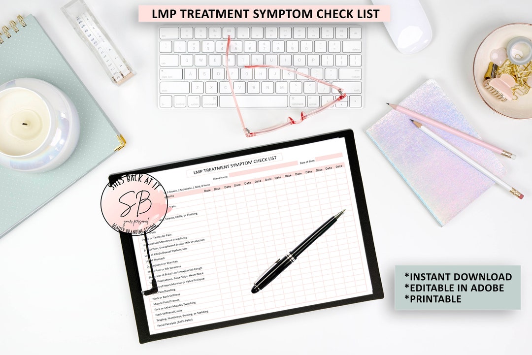 LMP Treatment Symptom Check List, Lyme Therapy,