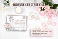 Gift Certificate Template, Editable Gift Certificate, Beauty Salon Gift Certificate, Spa Gift Certificate, Esthetician Gift Certificate