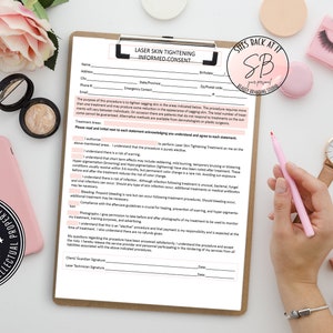 Laser Skin Tightening Informed Consent, Skin Tightening Client Form