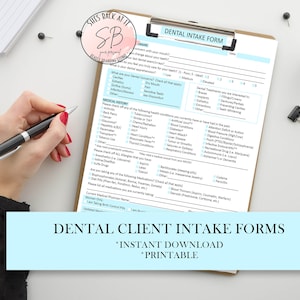 Formularios para clientes dentales, formulario de admisión dental, formulario de consentimiento del dentista, formulario de registro del paciente, descarga de dentista, plantilla de dentista, consultorio del dentista