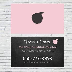 Substitute Teacher Business Card Template from i.etsystatic.com