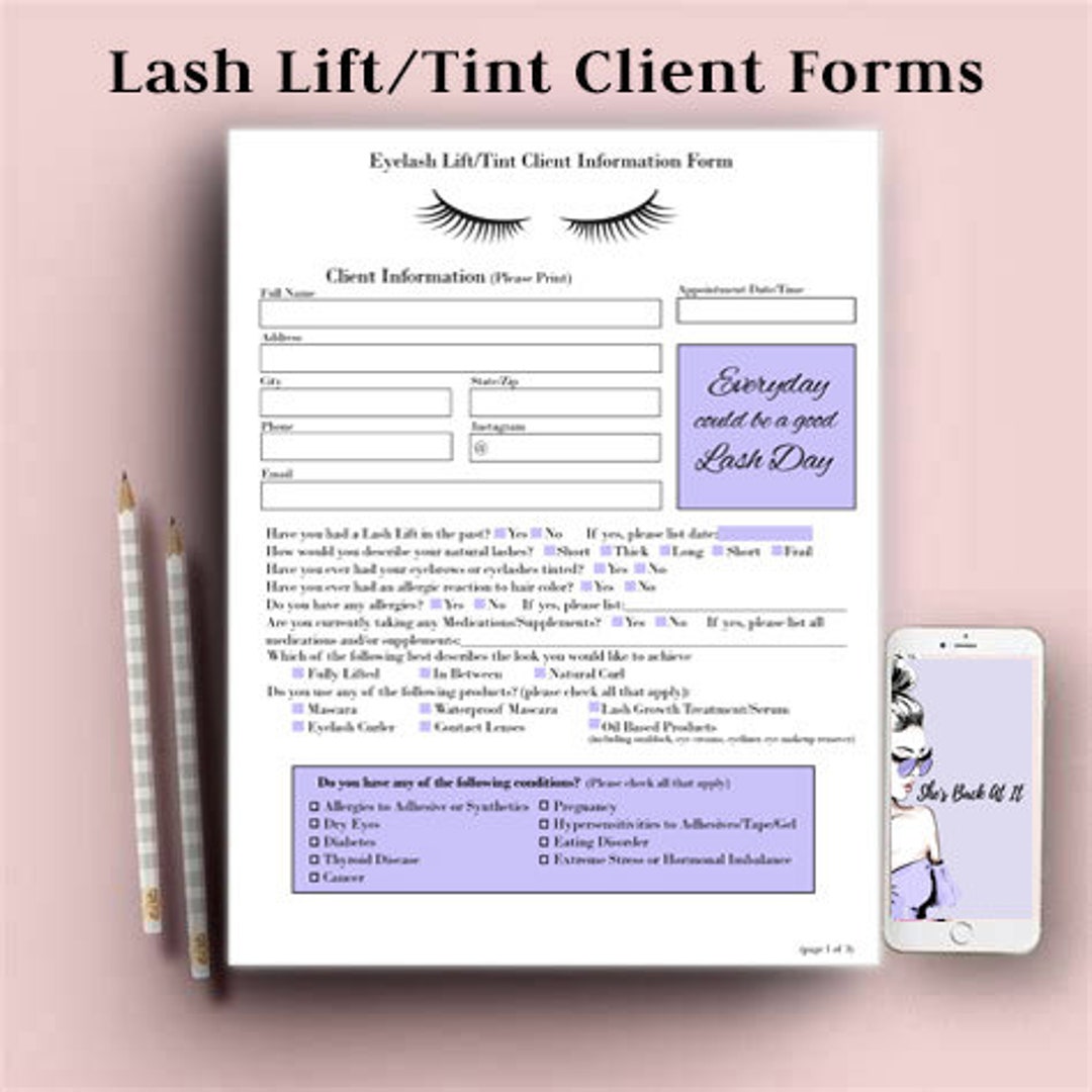 Lash Lift tint Client Forms Client Consent Form Client Information lash-lift-tint-client-forms-client-consent-form-client-information