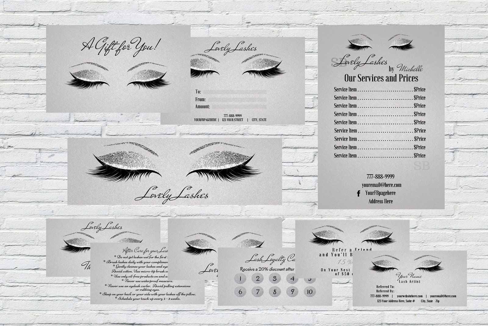 Lash Extension Business Kit Lash Artist Business Lash Etsy