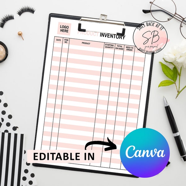 Salon Inventory Spreadsheet Etsy