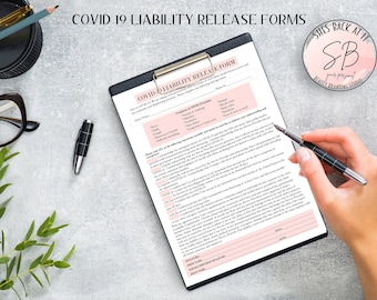 サロンとスパ向け COVID-19 免責条項、即時ダウンロード、まつげエクステの COVID-19 免責条項、サロン向け COVID-19 免責条項