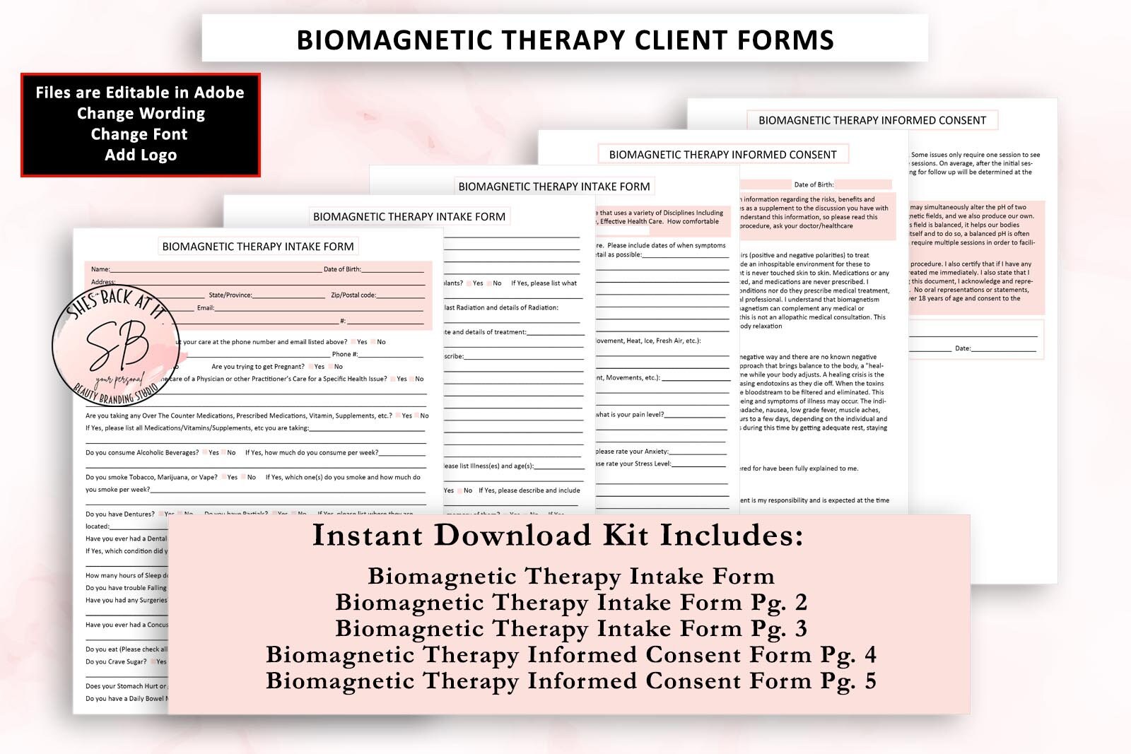 Biomagnetic Therapy Client Intake Form, Biomagnetic Therapy Informed ...
