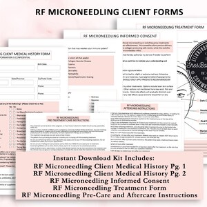 RF Microneedling Forms, RF Microneedling Technician, RF Micro Needling ...