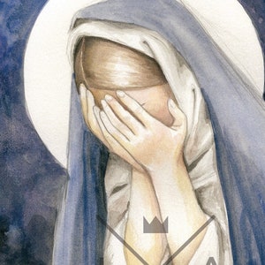 Die sorgende Mutter Kunstdruck