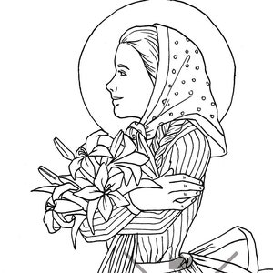 Saint Maria Goretti Coloring Page