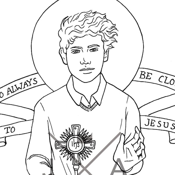 Carlo Acutis Miracoli Fatti In Casa Blessed Carlo Acutis Coloring Page - Etsy