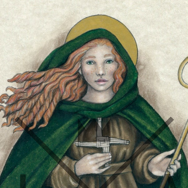 Saint Brigid of Kildare Art Print
