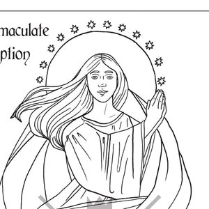 Immaculate Conception Coloring Page