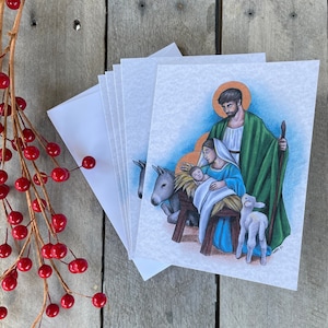 Heilige Familie kerstkaartensets