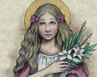 Saint Philomena Art Print