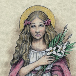 Heilige Philomena Kunstdruck