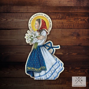 Saint Maria Goretti Vinyl Sticker