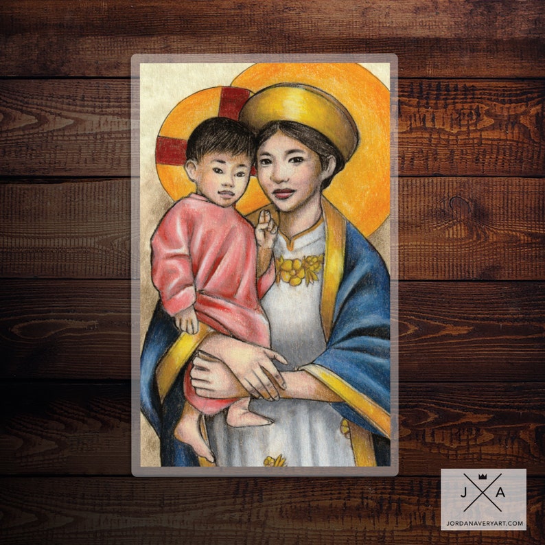 Our Lady of La Vang Prayer Card - Etsy