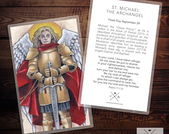 大天使ミカエルの祈りカードB