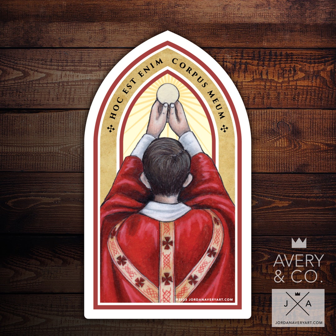 Elevation Latin Mass Vinyl Sticker Etsy