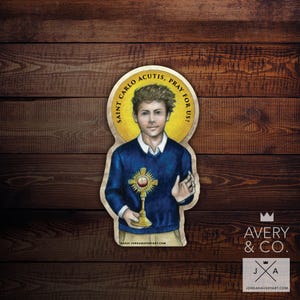 Saint Carlo Acutis Aufkleber