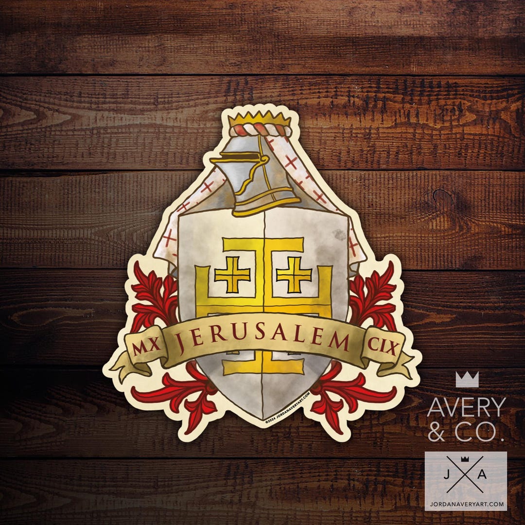 Kingdom of Jerusalem Sticker - Etsy