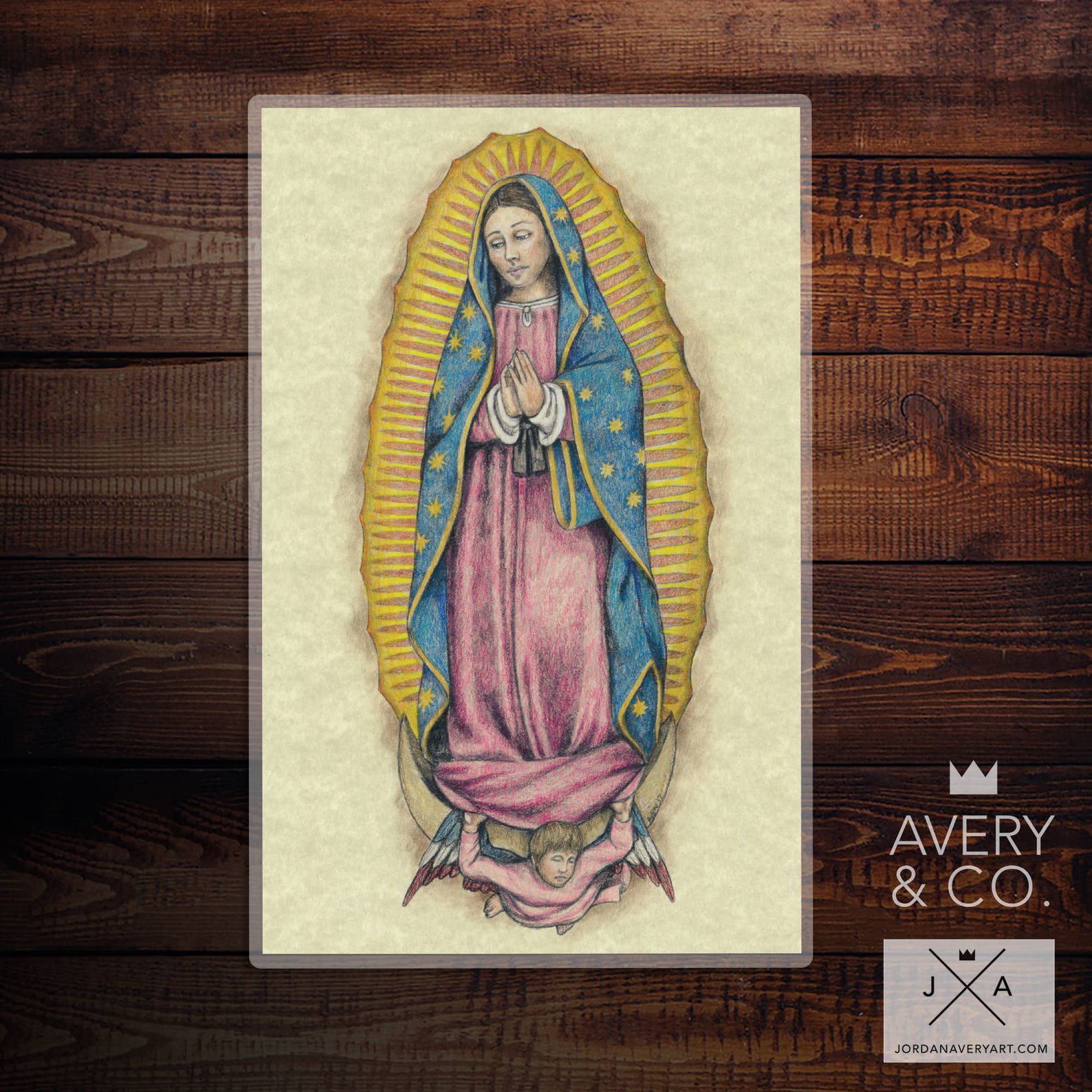 Our Lady of Guadalupe full Image Prayer Card Etsy