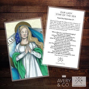 Immagine di preghiera della Madonna Stella del Mare