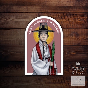 Saint Andrew Kim Vinyl Sticker