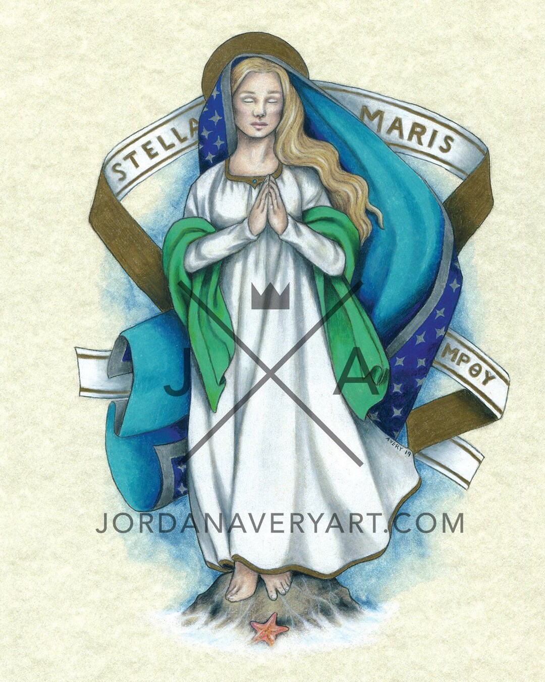 Our Lady Star of the Sea Art Print - Etsy