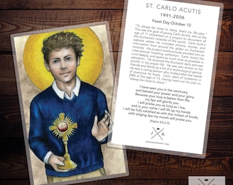 Cartão de Oração de São Carlos Acutis