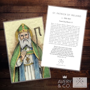 Tarjeta de oración de San Patricio