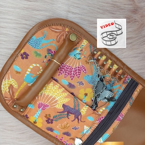 Lily travel jewelry case. PDF pattern