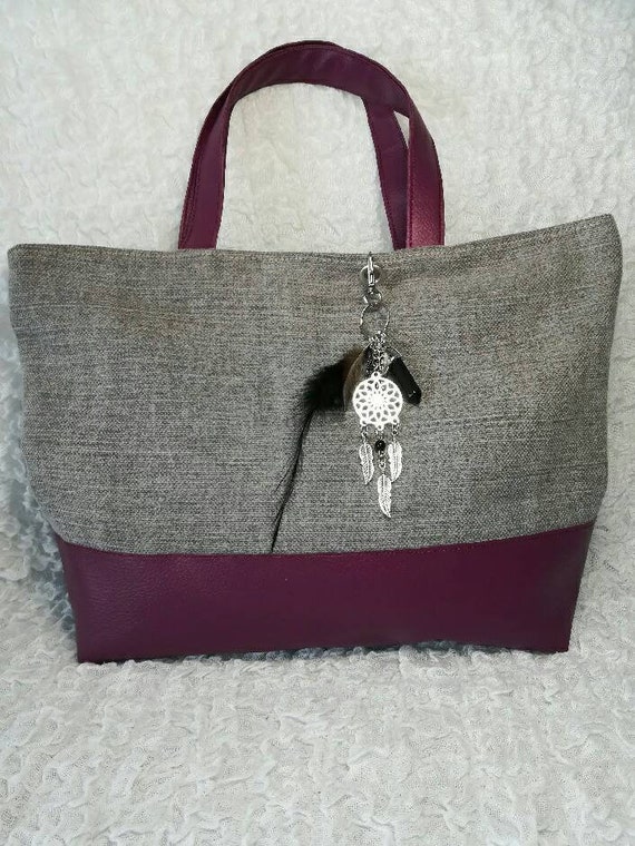 small pink tote bag