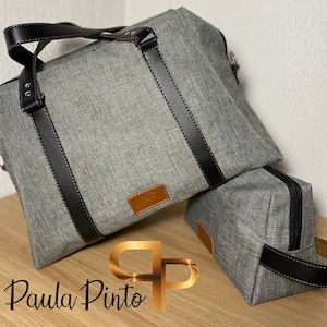 Maya-Kit, Muster und PDF-Tutorial. Reisetasche und passender Kulturbeutel