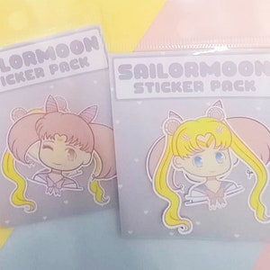 Moon Princess Sticker Pack, Pretty Guardian Designs, Cute Anime Merchandise