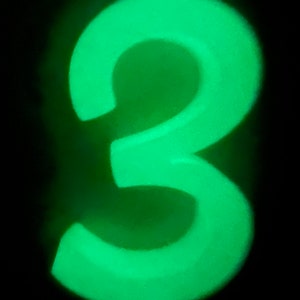 Glow in the Dark House Numbers and Letters for your Front Door UP TO 4 CHARACTERS image 5