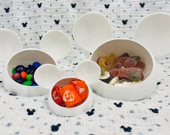 Mickey Mouse Bowls | 3 Sizes Available | Candy Bowls | Party Favors | Cute Disney Gifts | 3D Printed