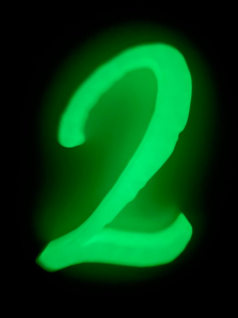 Glow in the Dark House Numbers and Letters for your Front Door UP TO 4 CHARACTERS image 4