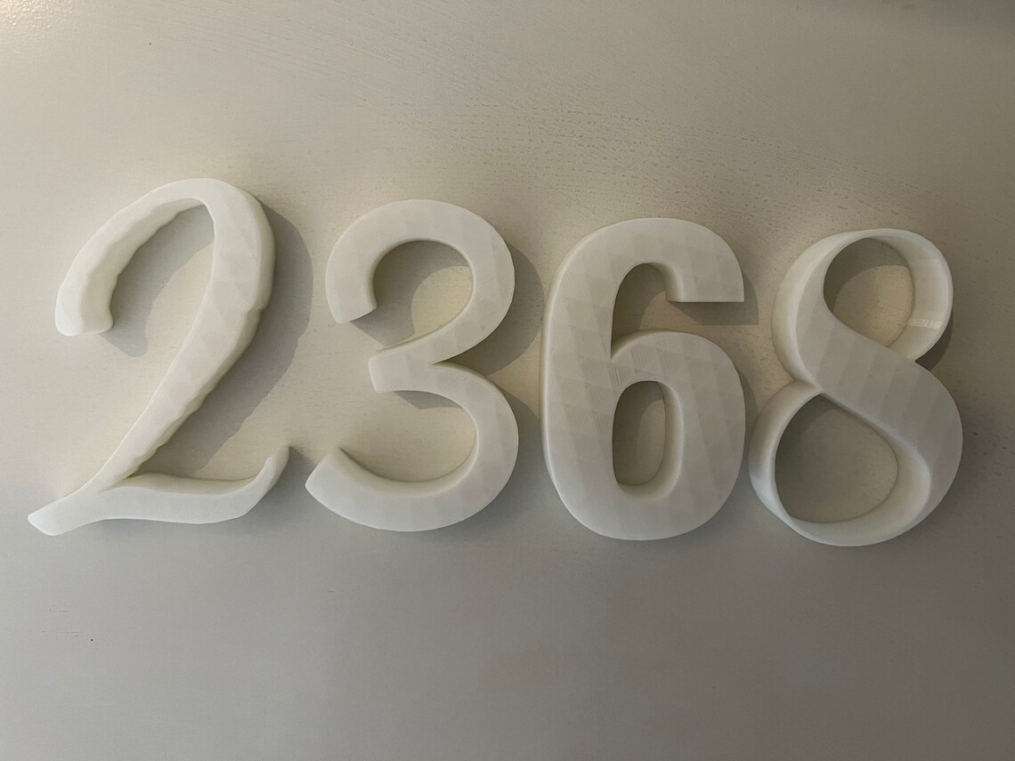 Glow in the Dark House Numbers and Letters for Your Front Door Etsy