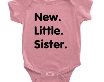 New Little Sister Baby Clothes | Baby Girl Clothes | New Little Sister Bodysuit