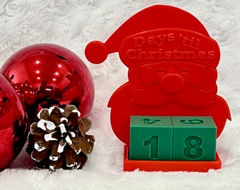 Weihnachts Countdown Weihnachtsmann | Adventskalender Weihnachtsmann