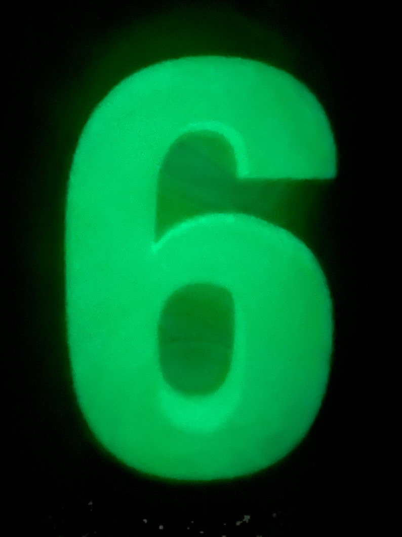 Glow in the Dark House Numbers and Letters for your Front Door UP TO 4 CHARACTERS image 6