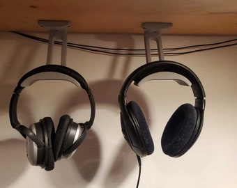 Headphone Hanger | Under Desk | Screw mount | Headphone Stand